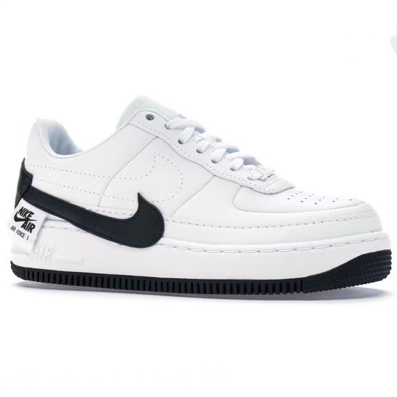 NIKE | Air Force 1 Jester XX White Black Sneakers Athletic Skater Shoes | Size 8 - Picture 1 of 15
